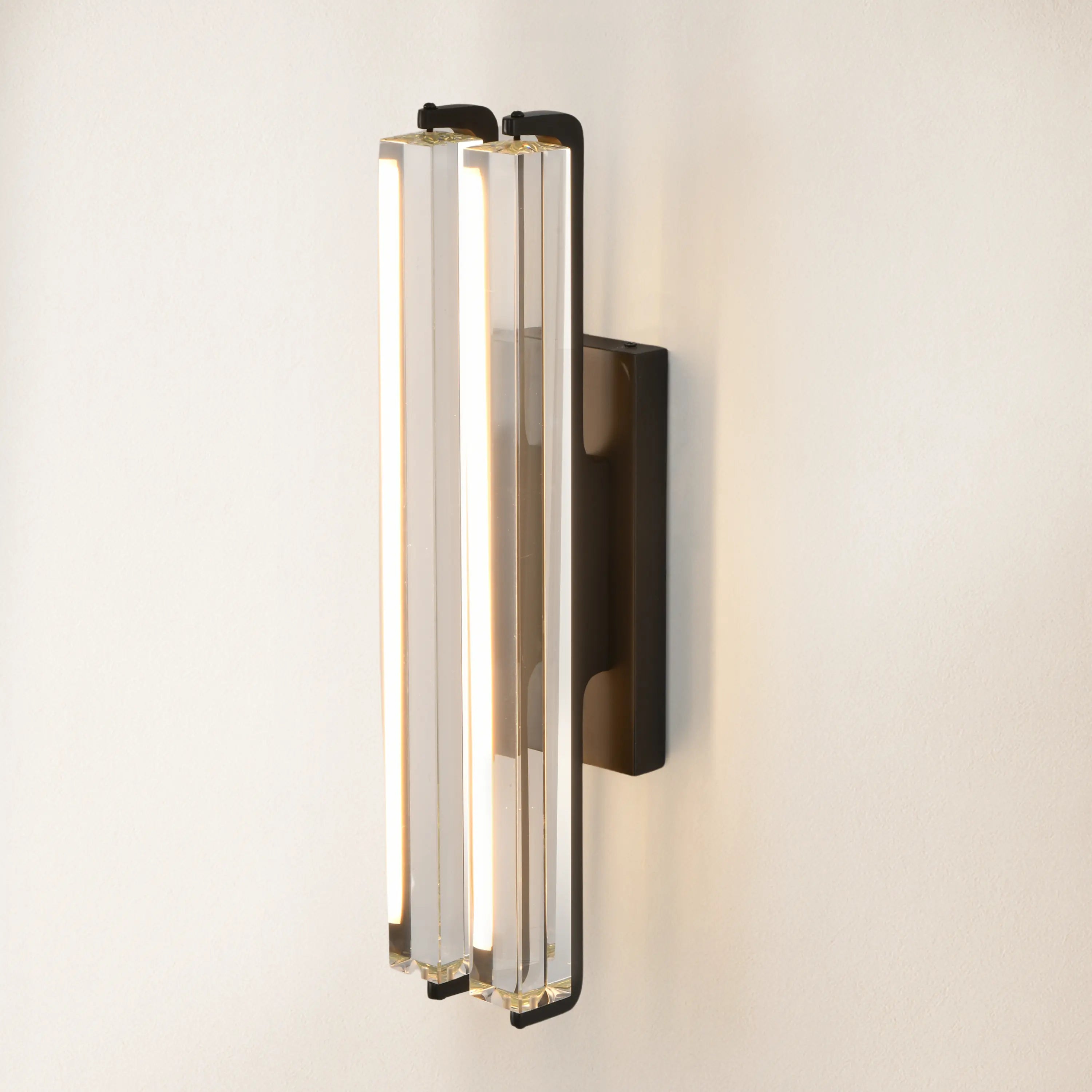 Clara Glow Crystal Double Wall Sconce 48cm
