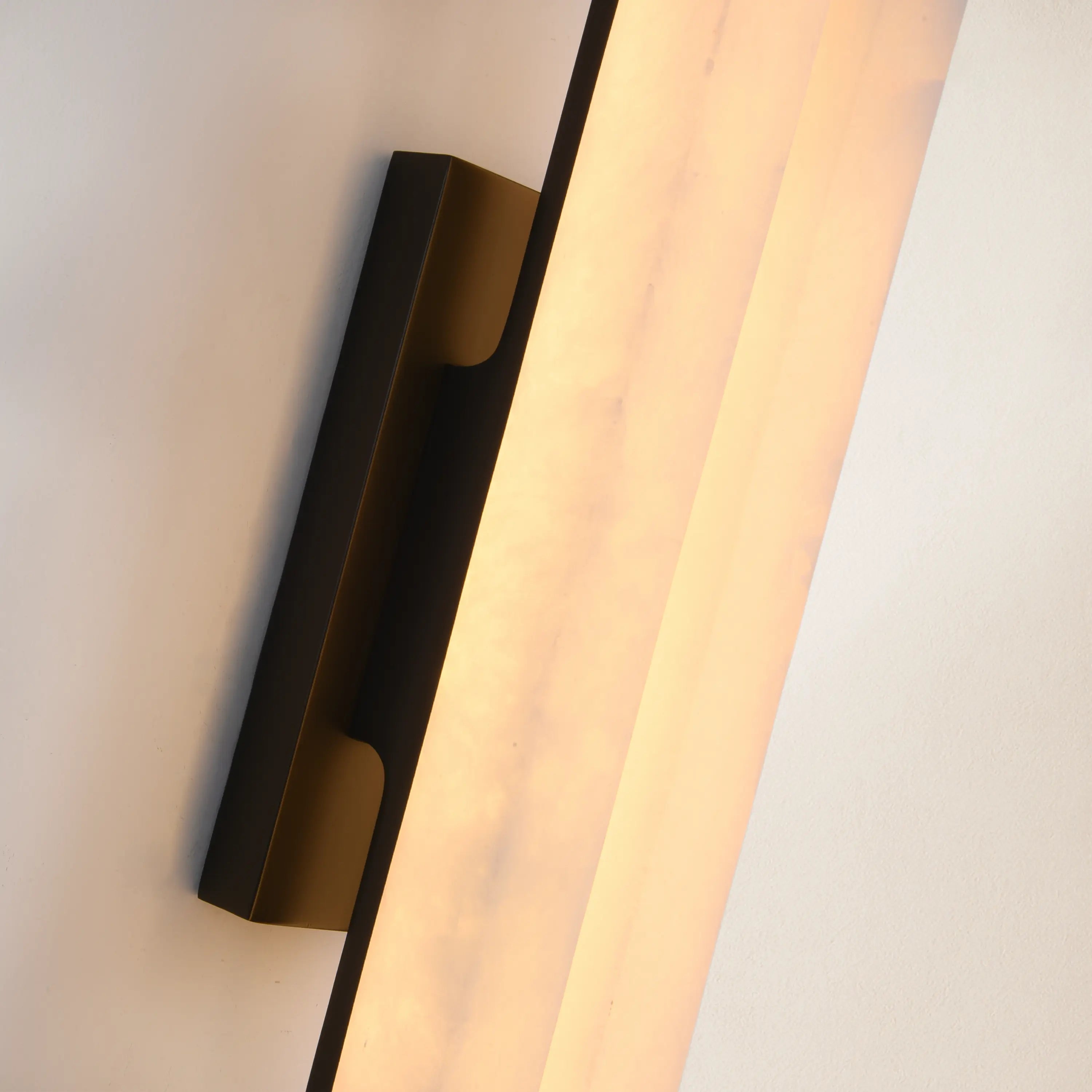 Clara Glow Alabaster Double Wall Sconce 48cm