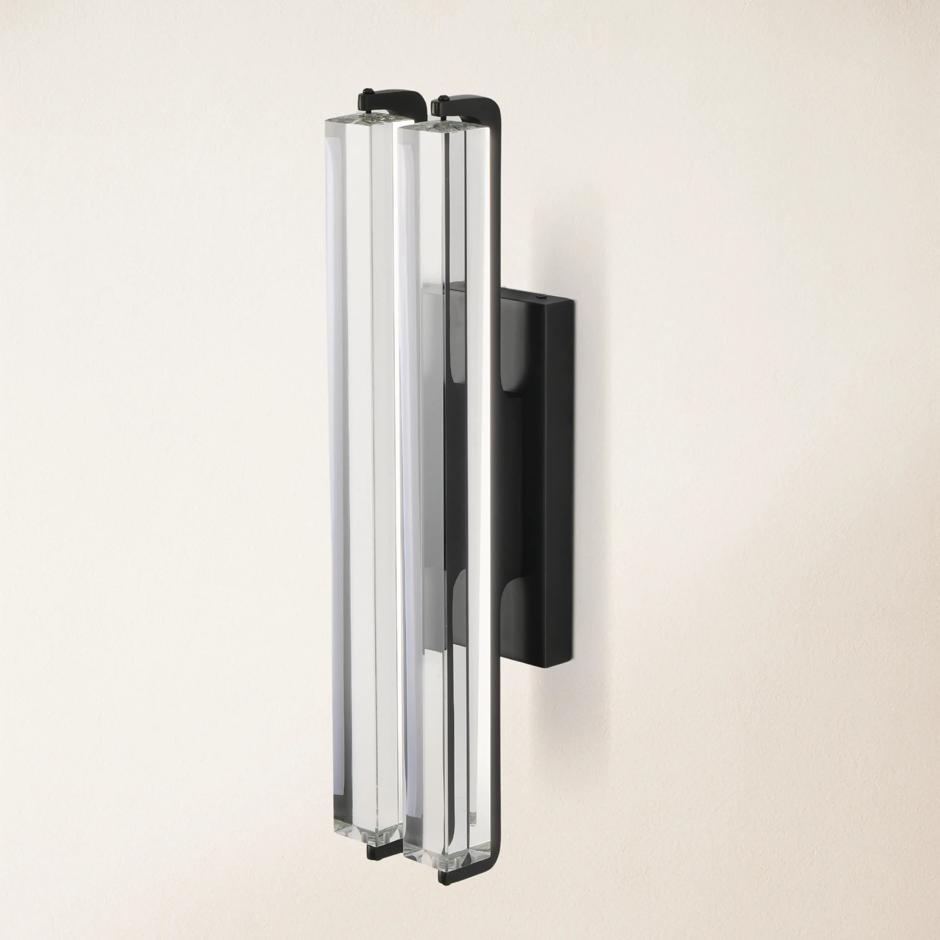 Clara Glow Crystal Double Wall Sconce 19"