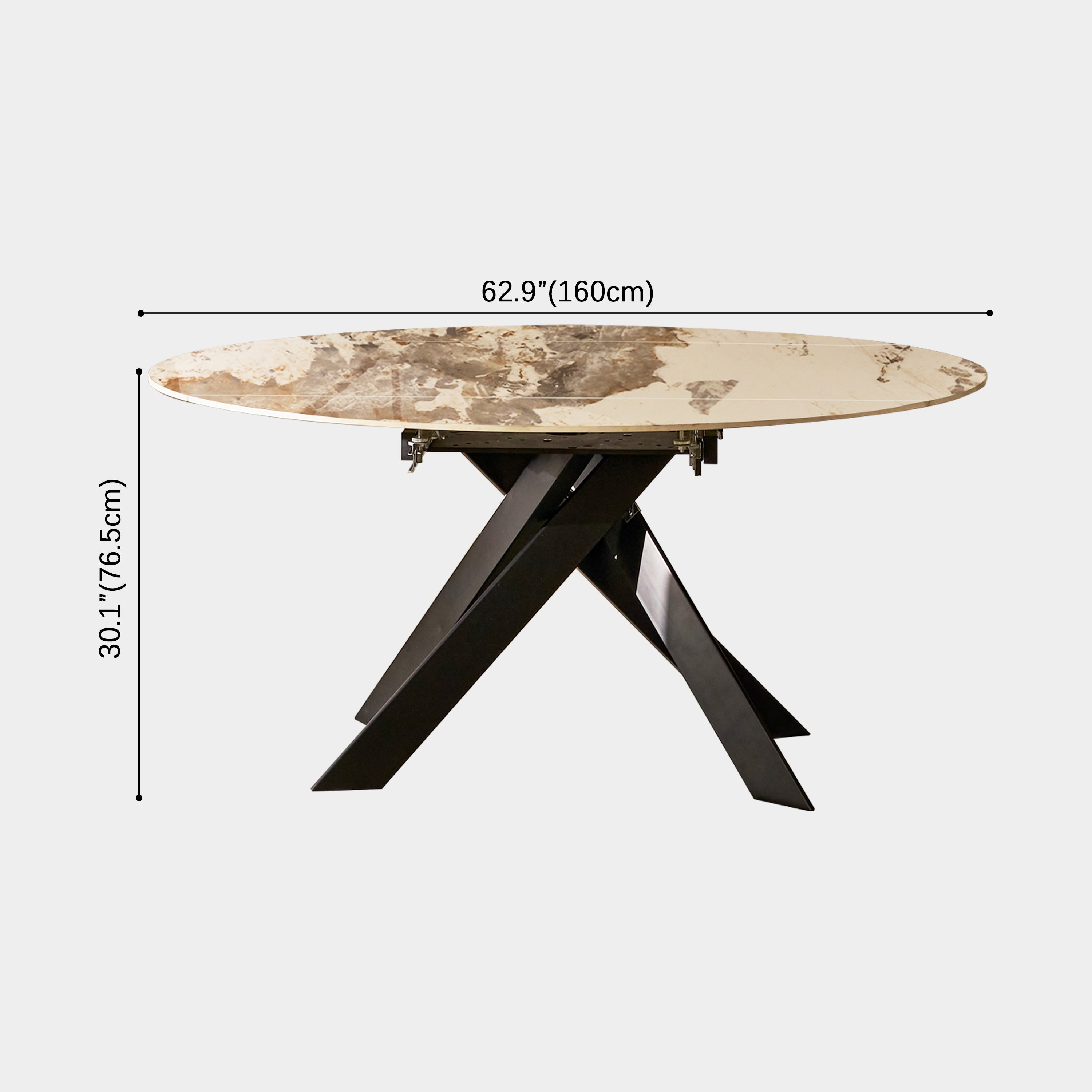 size-image Labarthe Round Sintered Stone Dining Table 63"