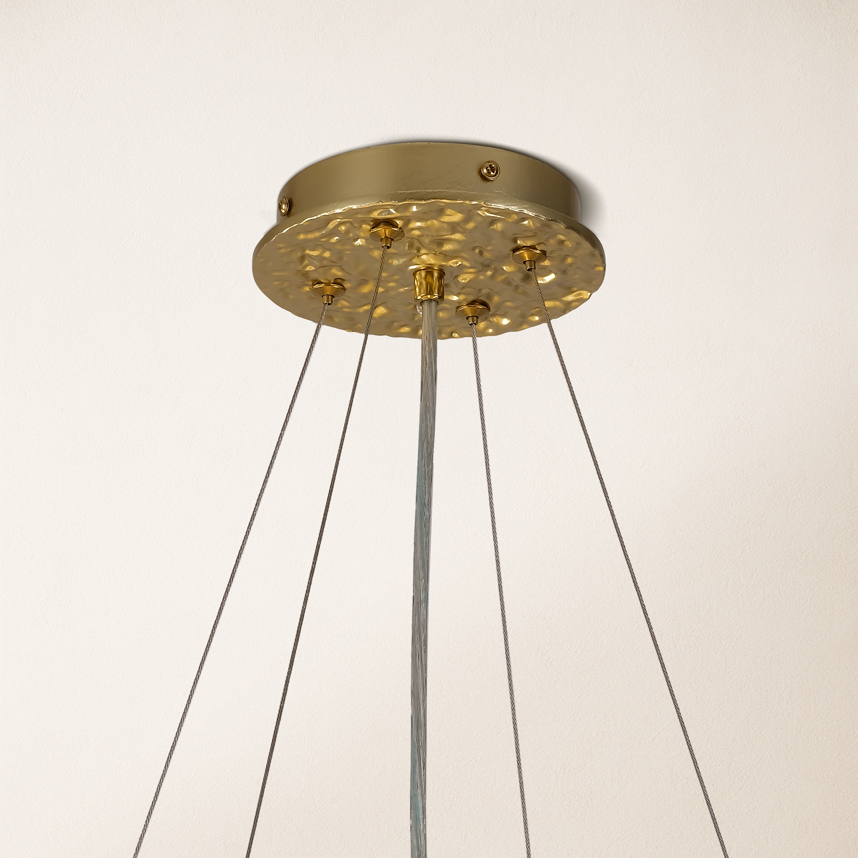 Twilight Branches Ceramic Glow Round Chandelier 81cm D
