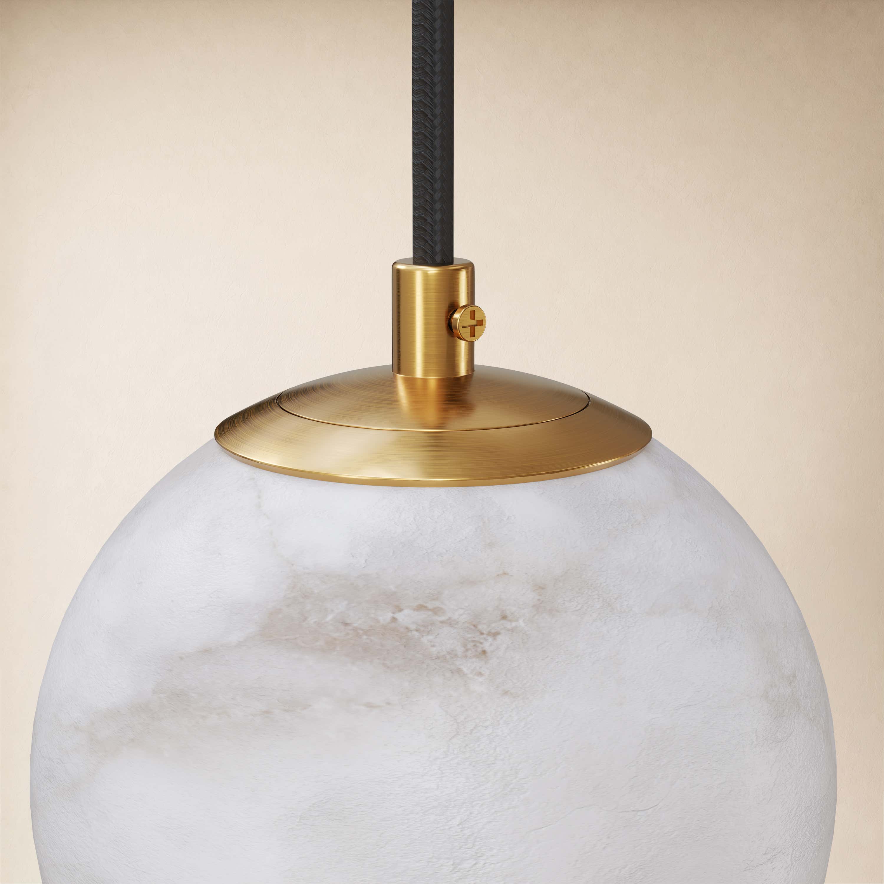Solindra Resin Globe Pendant 4.7"D