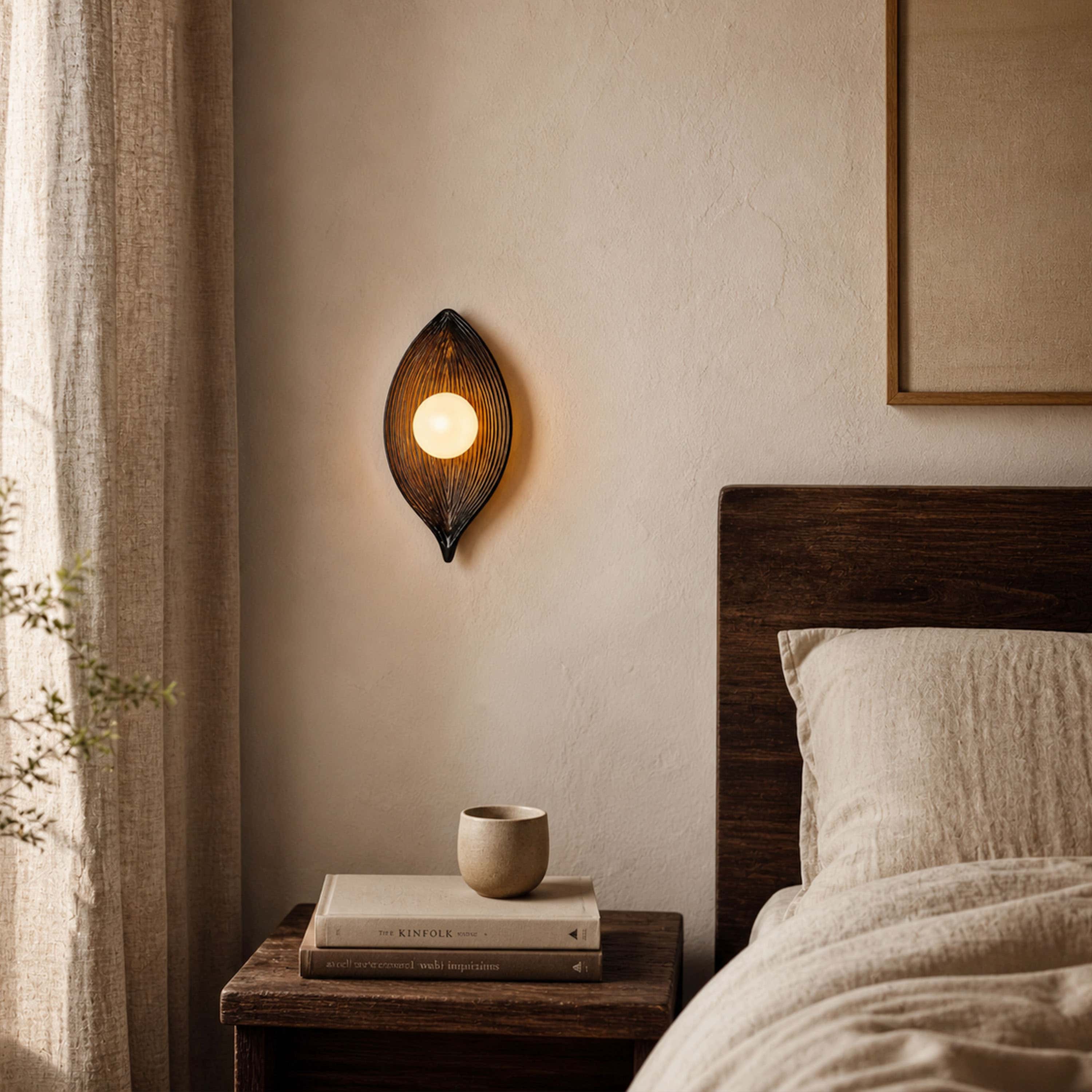 Sylvara Resin Leaf Wall Sconce