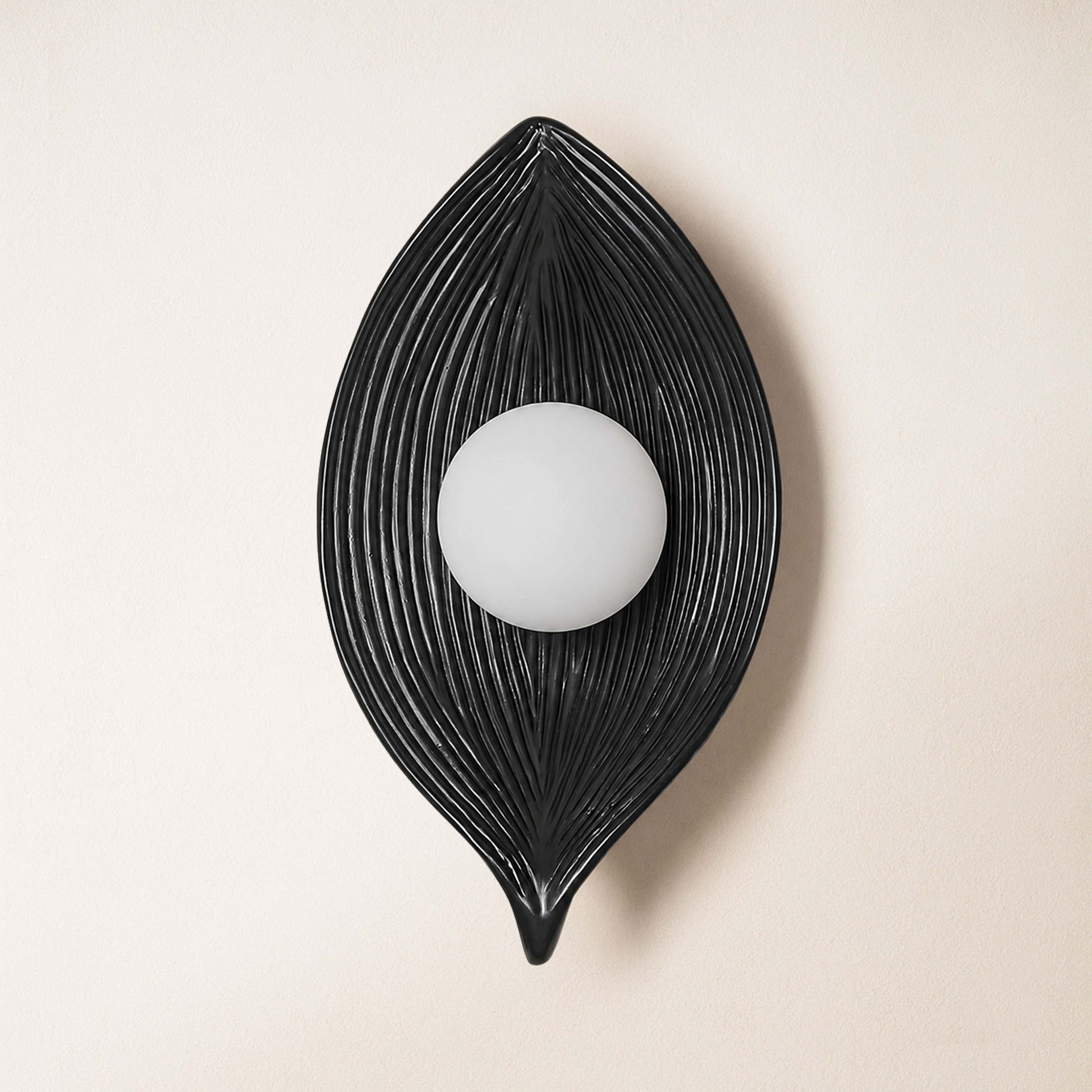 Sylvara Resin Leaf Wall Sconce