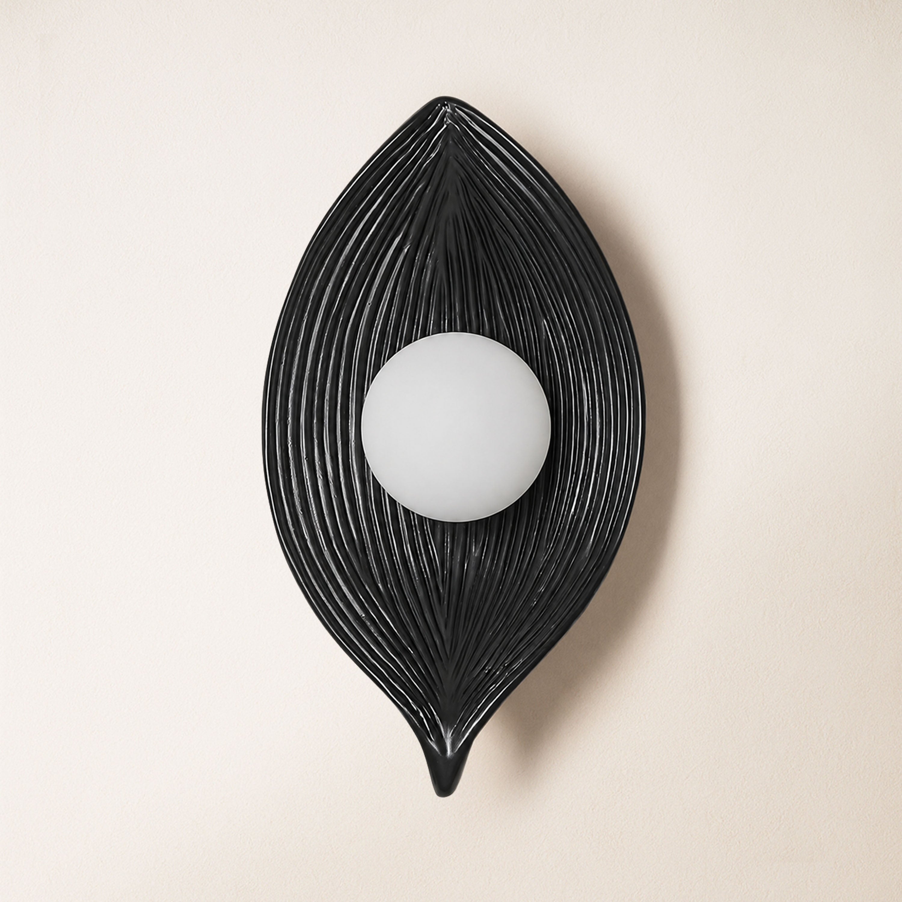 Sylvara Resin Leaf Wall Sconce