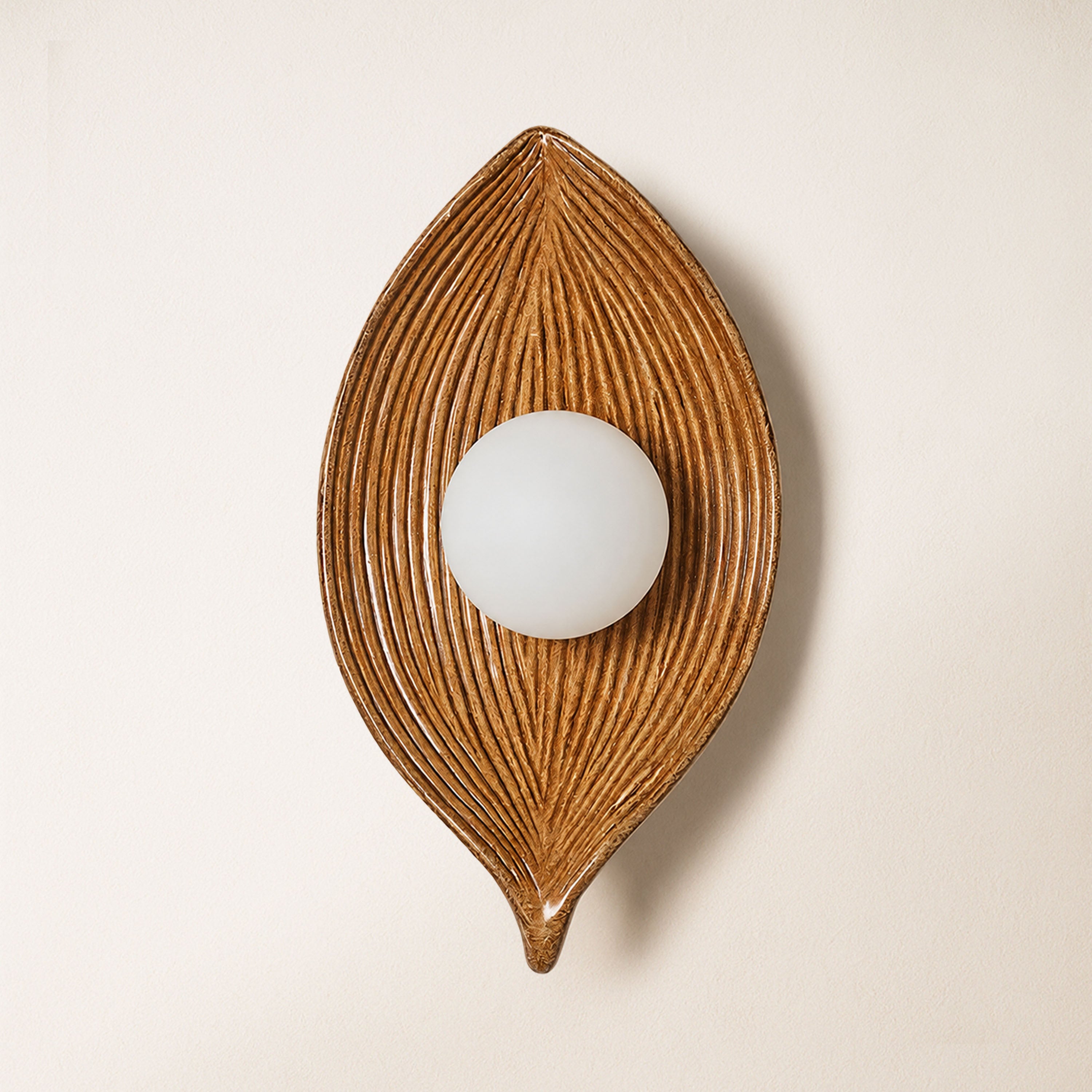 Sylvara Resin Leaf Wall Sconce