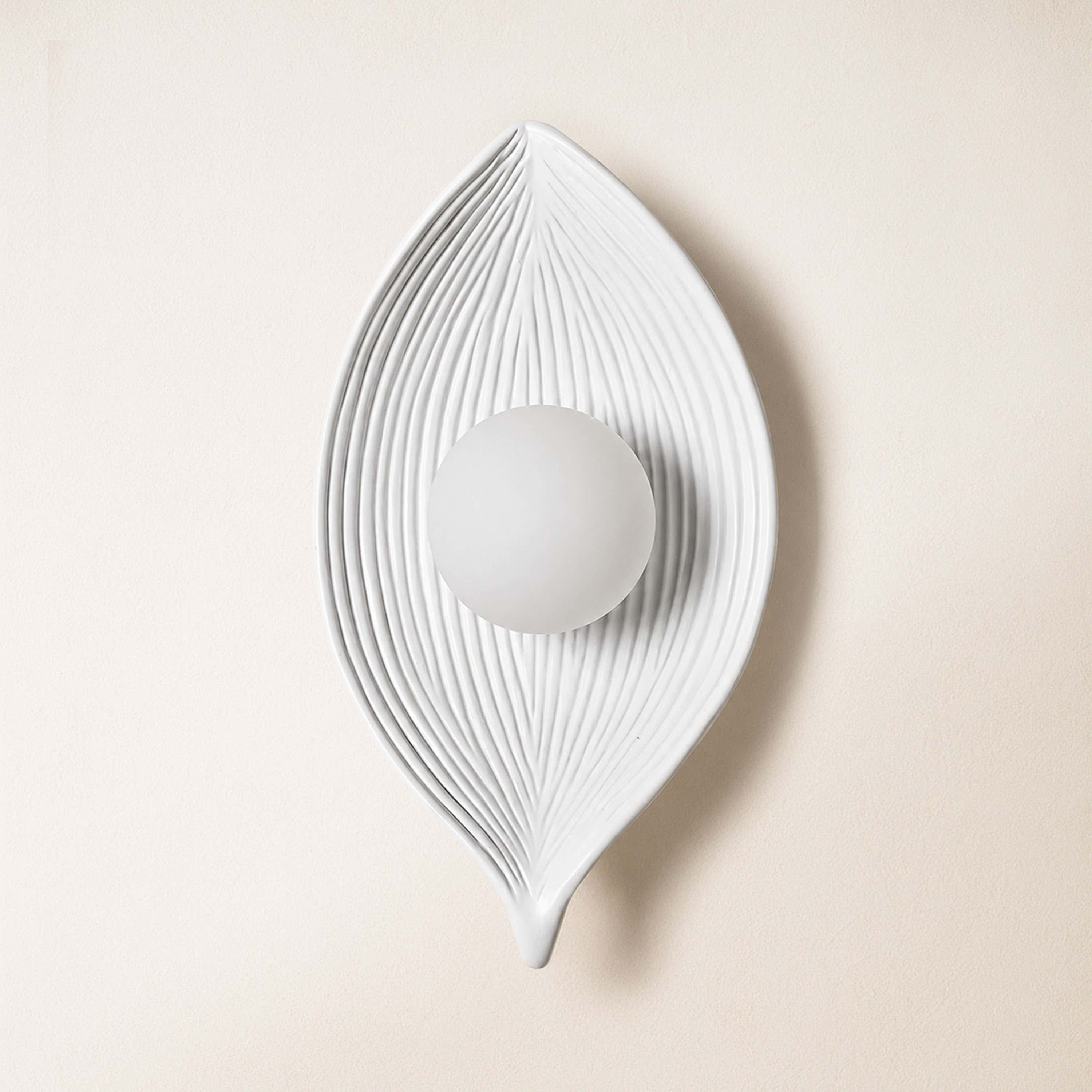 Sylvara Resin Leaf Wall Sconce