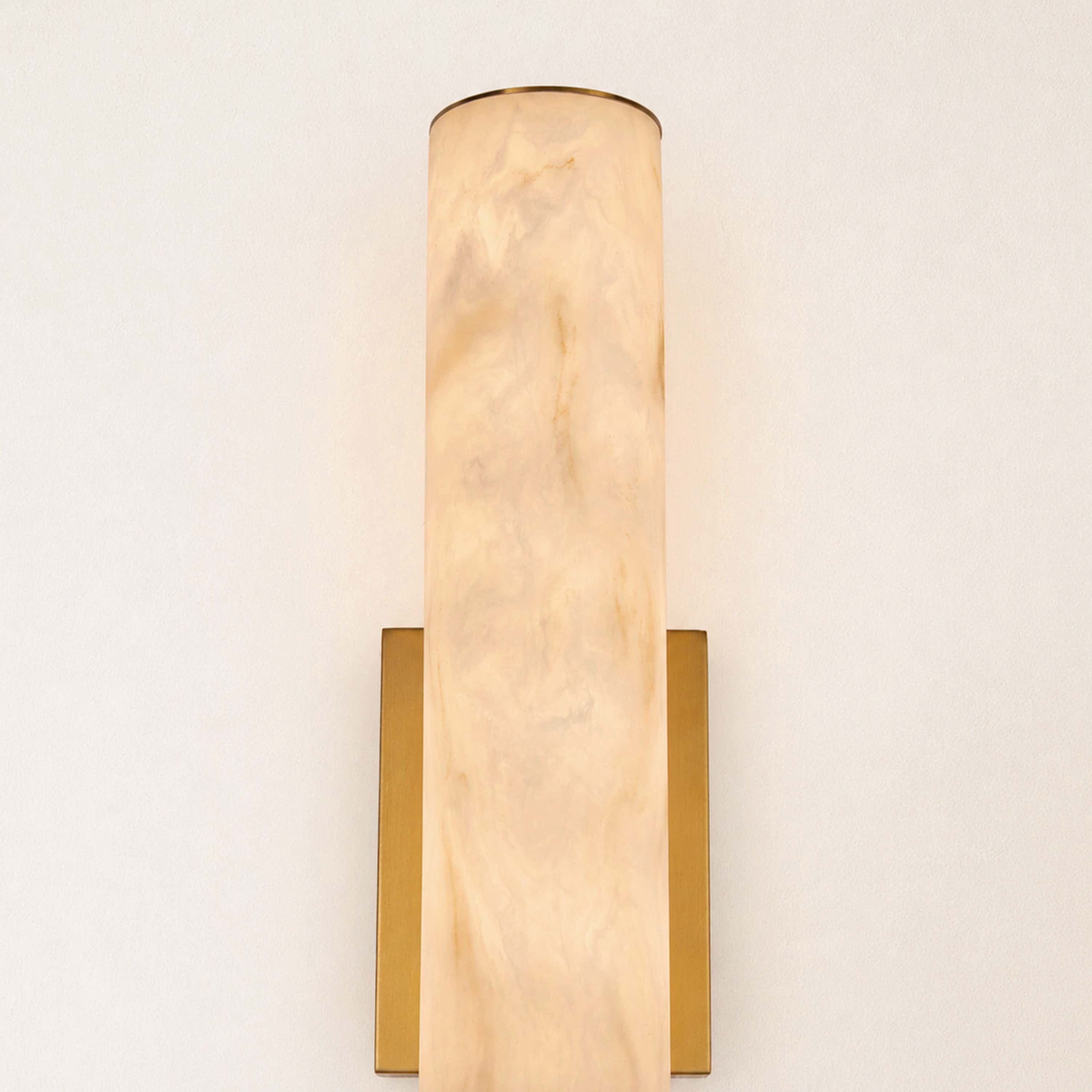 Sylvia Palladian Alabaster Wall Sconce 50cm H