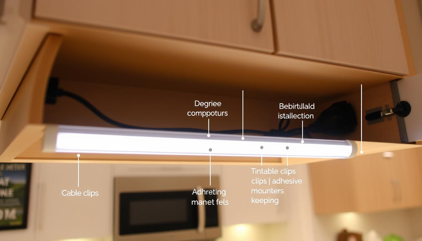 how to hide under cabinet lighting wires