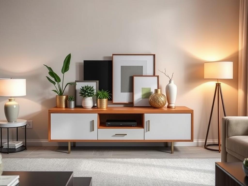 How to Decorate a Media Console: Style Ideas - HOULTE