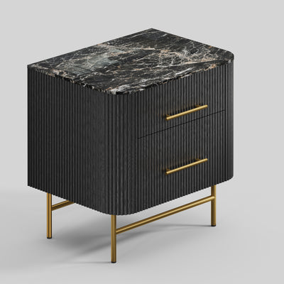 Ewan Sintered Stone Nightstand 26"W
