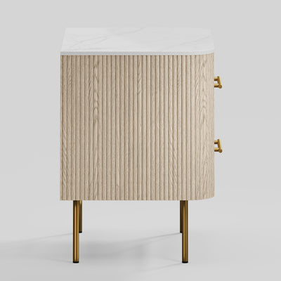 Ewan Sintered Stone Nightstand 26"W