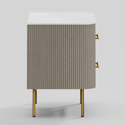 Ewan Sintered Stone Nightstand 26"W