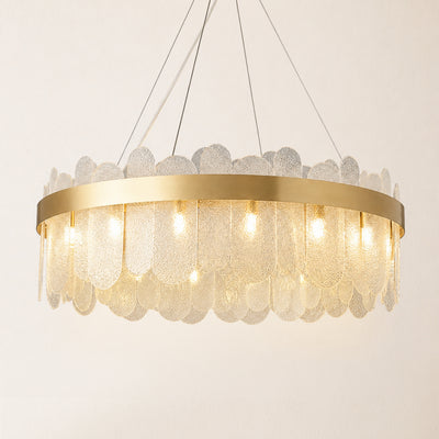 Prismora Glass Round Chandelier