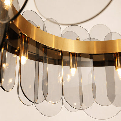 Prismora Glass Round Chandelier