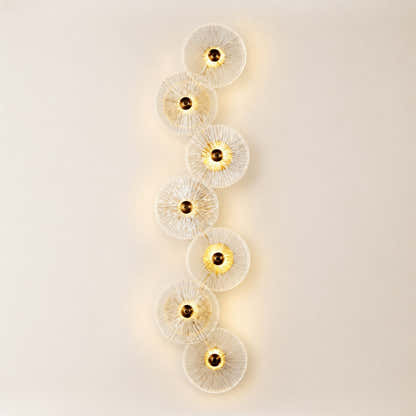 Auriotus Glass Lotus Leaf Wall Sconce