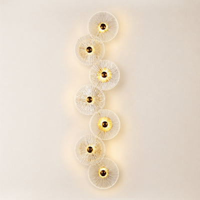 Auriotus Glass Lotus Leaf Wall Sconce