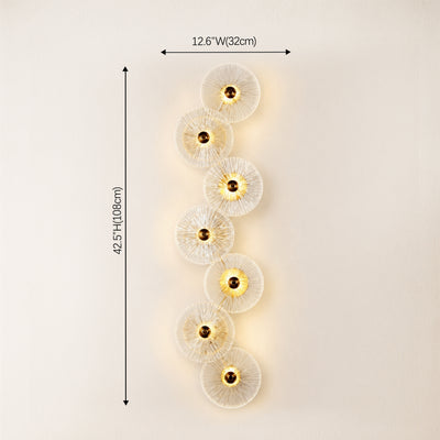 Auriotus Glass Lotus Leaf Wall Sconce