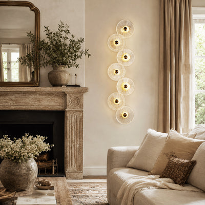Auriotus Glass Lotus Leaf Wall Sconce