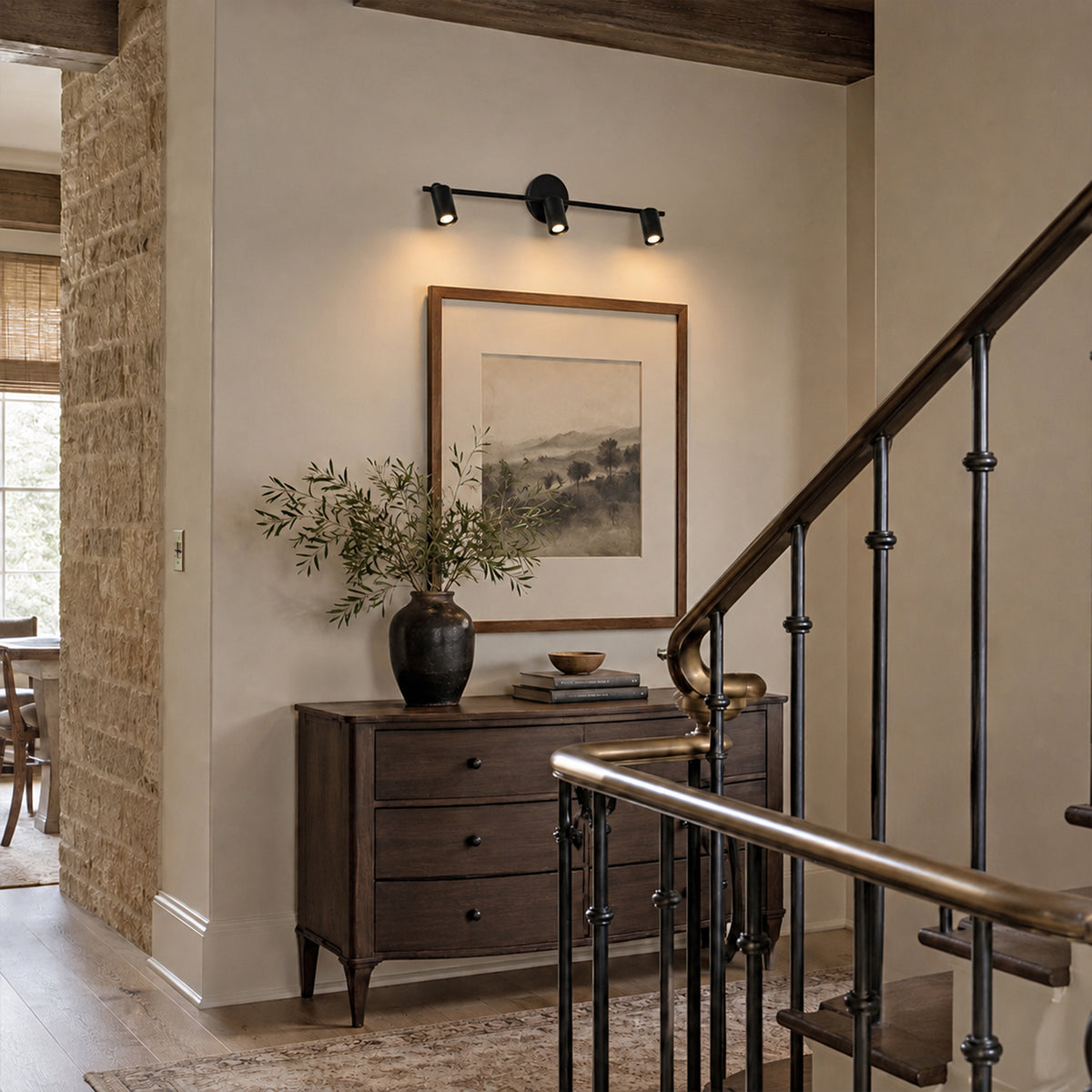 Erin Cylindrical 3-Light Wall Sconce