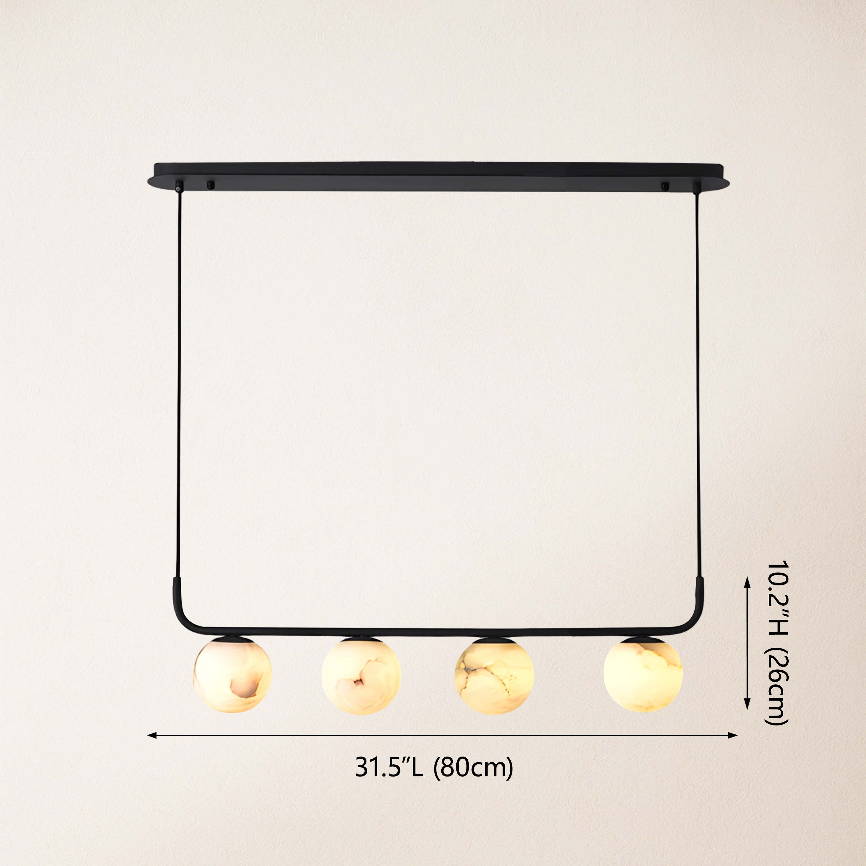 Betrica Alabaster Linear Chandelier