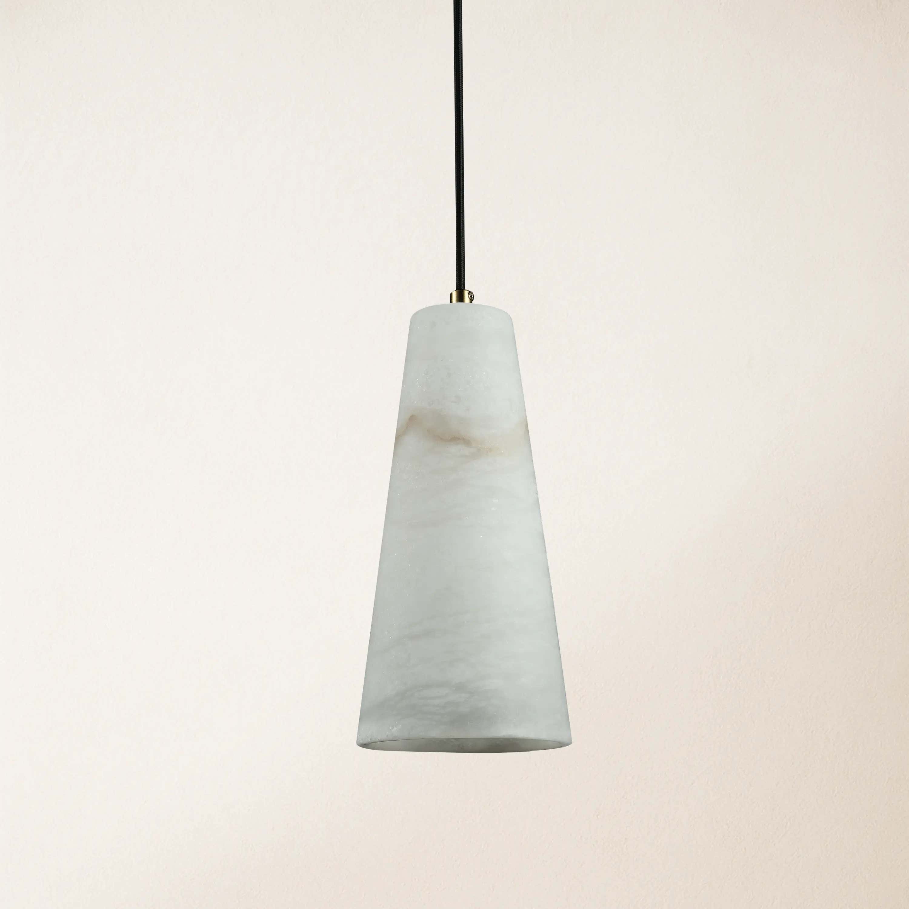 Capus Conical Alabaster Pendant 12.7cm