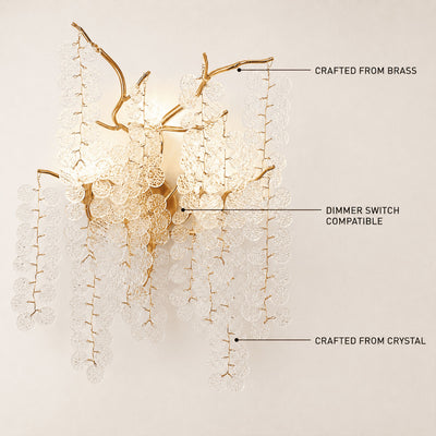 Shiro Noda Crystal Wall Lamp