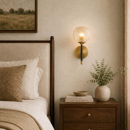 Telara Lattice Glass Wall Sconce