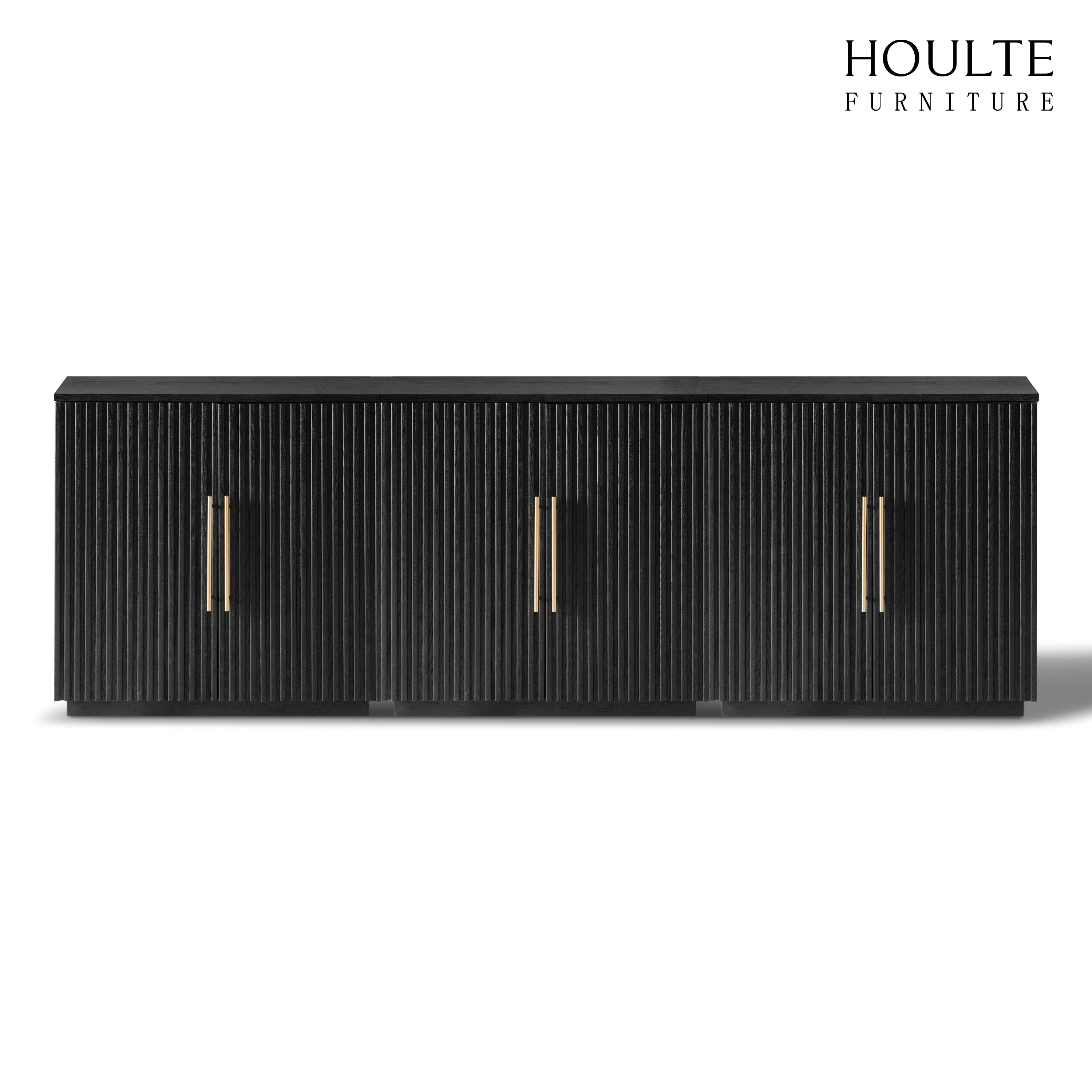 Holt 94.5″ Oak Media Console(Set of 3)