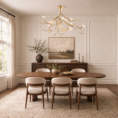 Floravine Ceramic Branch Chandelier 47.2"W