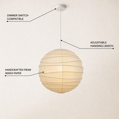 Hikari Paper Ball Pendant Lamp