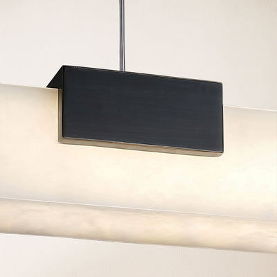 Caliora Alabaster Linear Chandelier