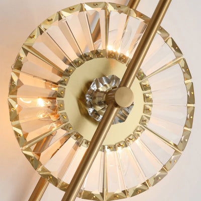 Orythea Crystal Sunburst Wall Sconce