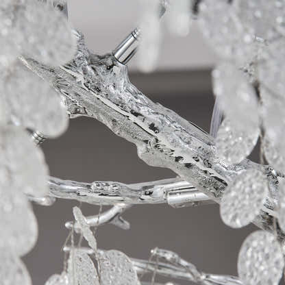 Shiro Noda Crystal Tree Branch Linear Chandelier 72"W