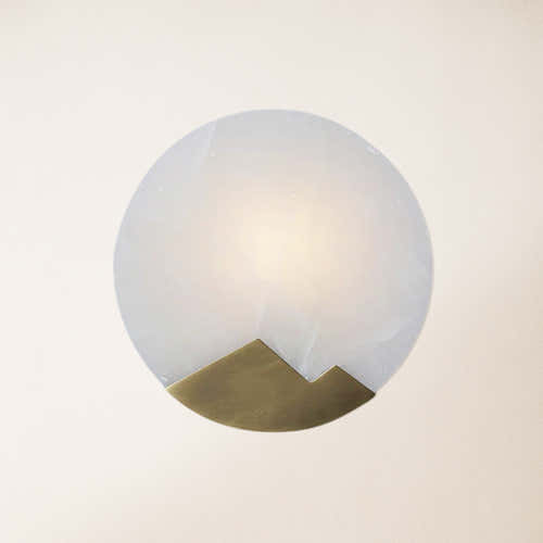 Egwent Alabaster Brass Sconce 26cm