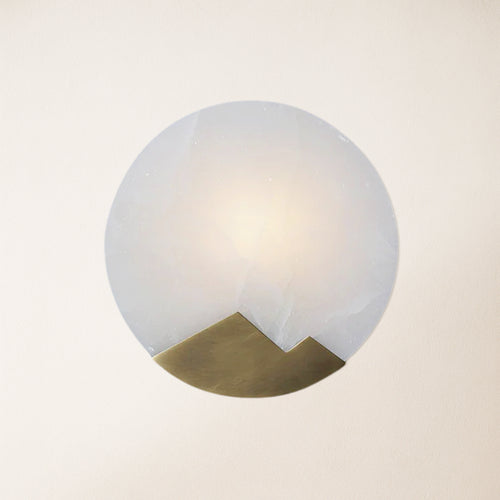 Egwent Alabaster Brass Sconce 26cm