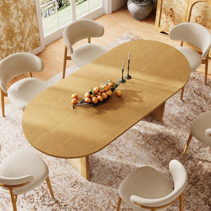 Aurora Oak Dining Table 84"