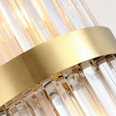 Oryana Crystal Icicle 2-Tier Wall Sconce 7.9"