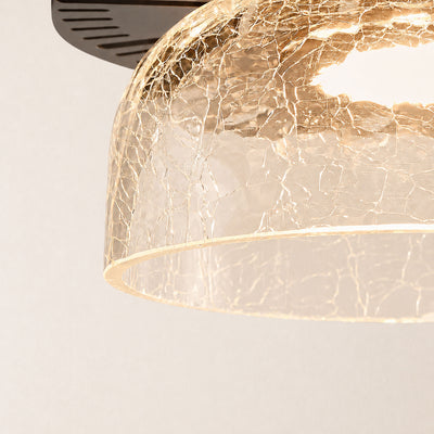 Zendria Crackle Glass Pendant Light