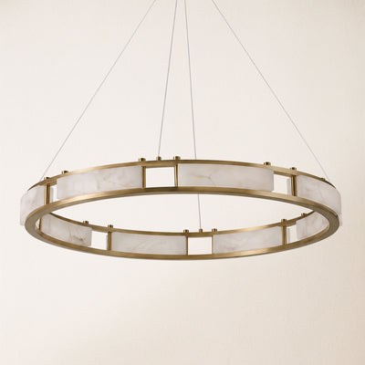 Serenique Qatar Alabaster Round Chandelier
