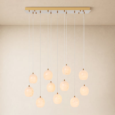 Quorvyn Resin Globe Linear Chandelier 
