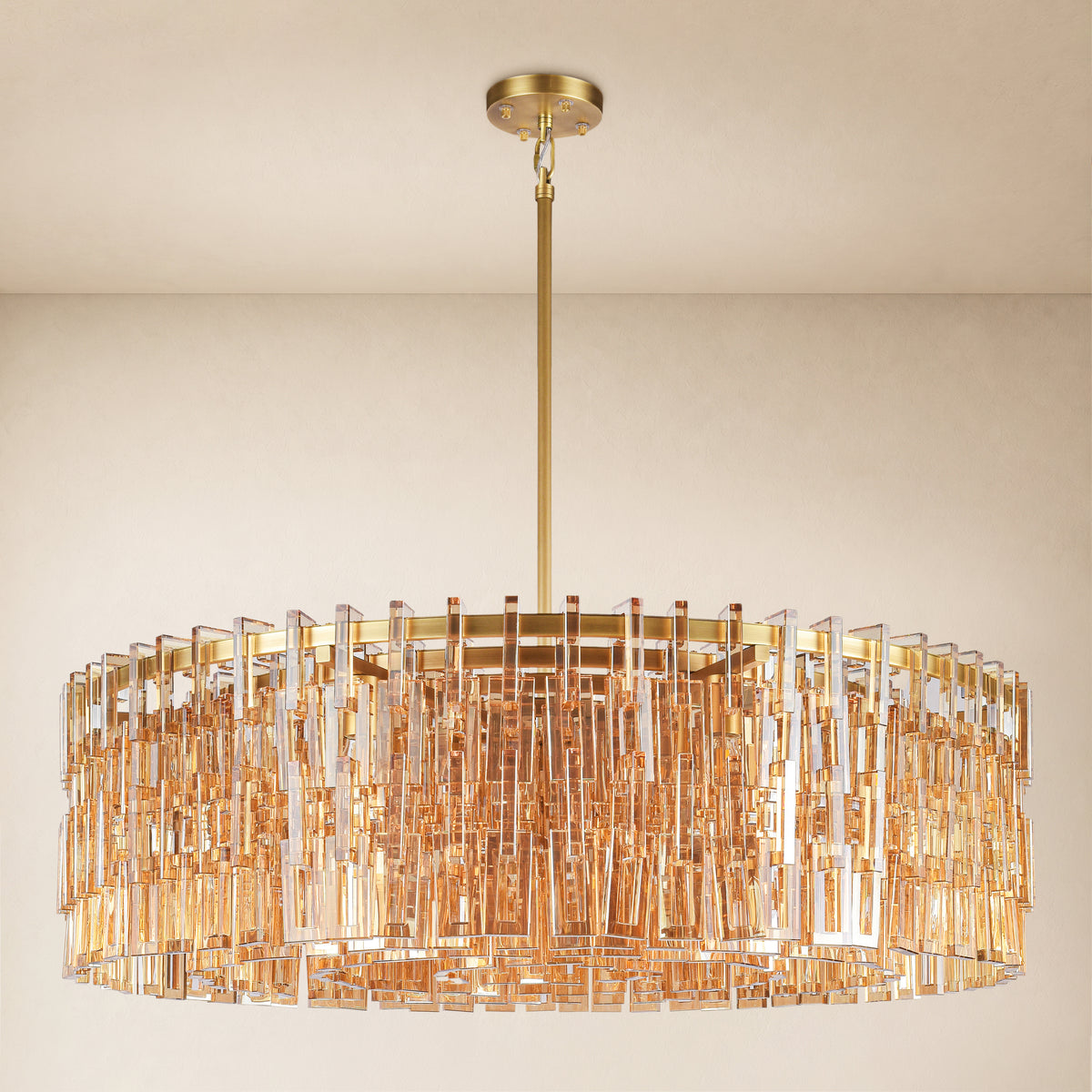 Cirelle Crystal Round Chandelier 45.9"D 