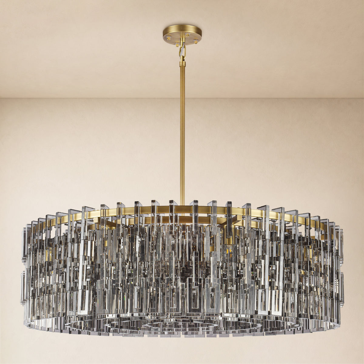 Cirelle Crystal Round Chandelier 45.9"D 