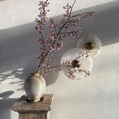 Miles Alabaster Wall Lamp 30cm D