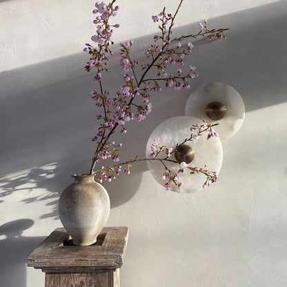 Miles Alabaster Wall Lamp 20cm D