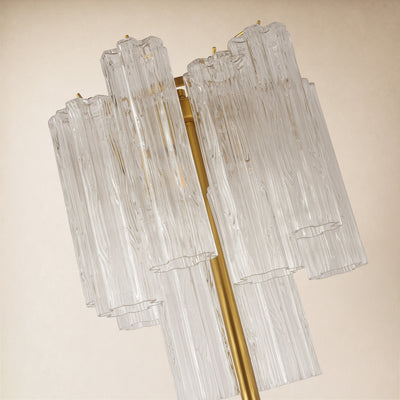 Lumeris Glass Tiered Floor Lamp 13.7"D 