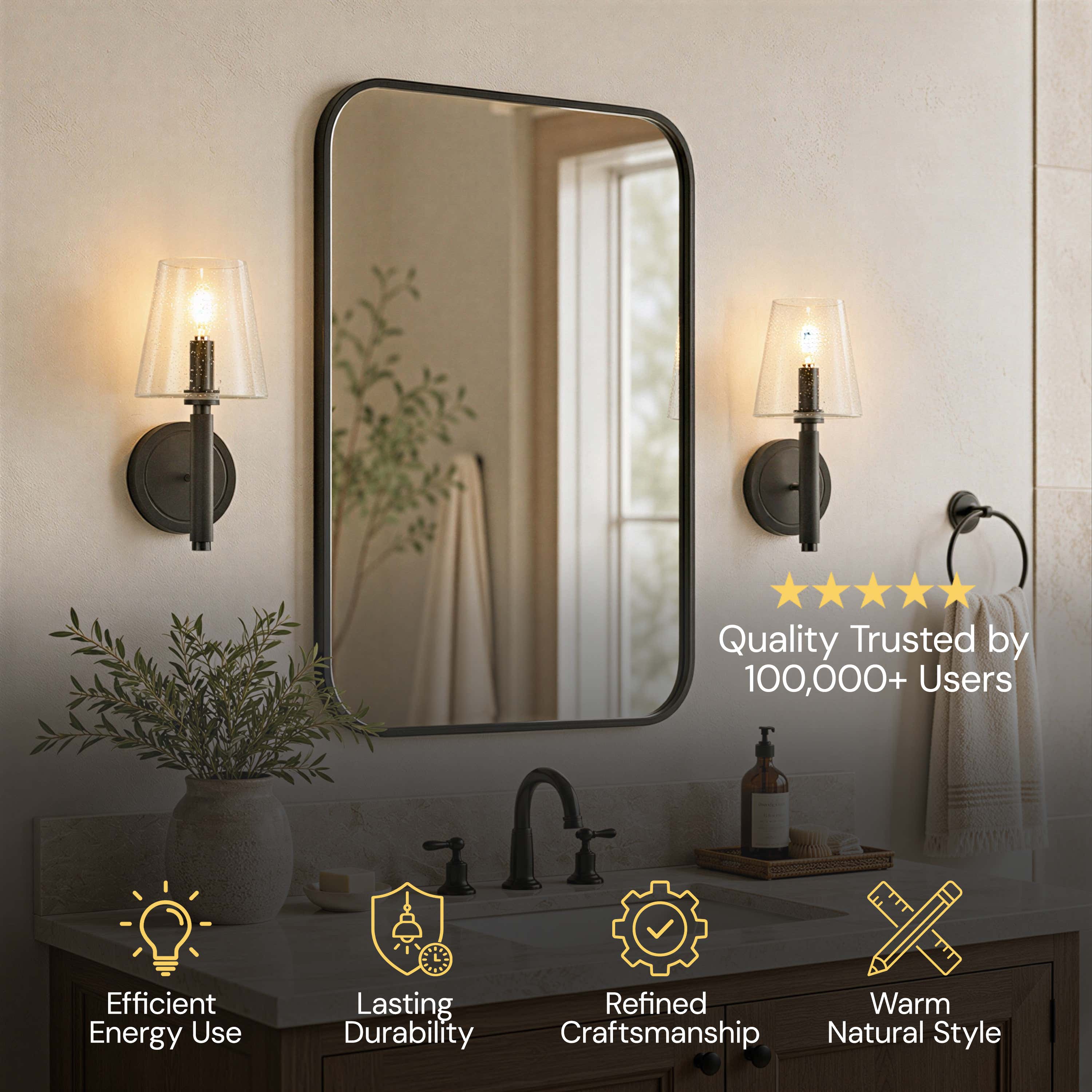 Evora Bubble Glass Wall Sconce