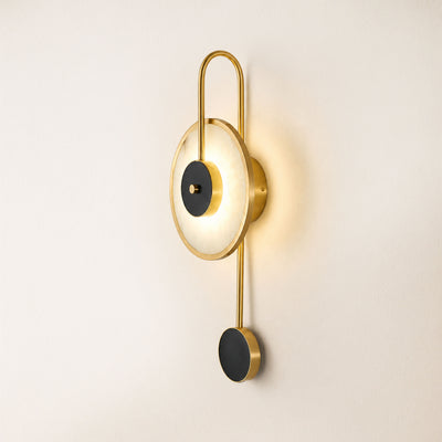Nyxora Marble Disc Wall Sconce