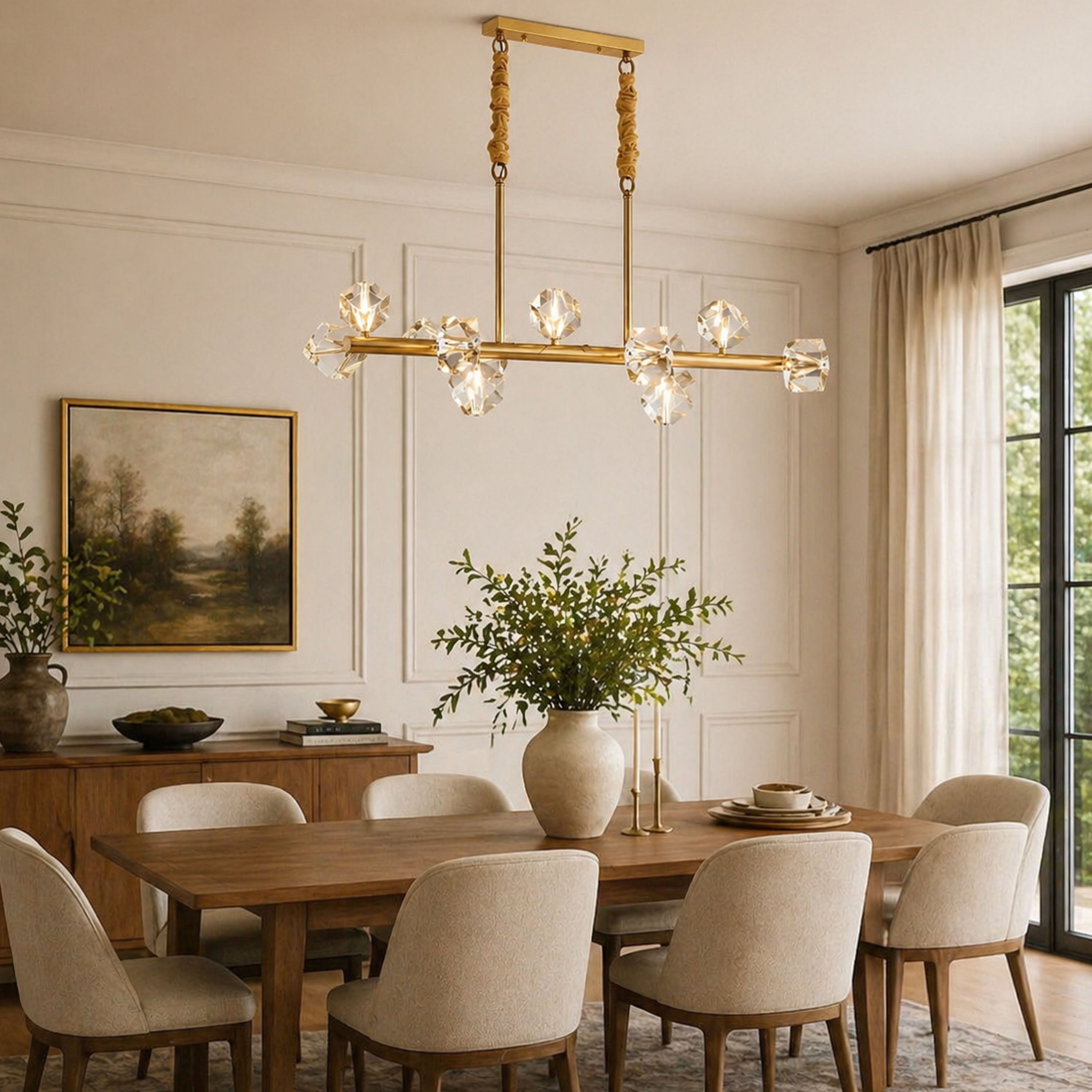 Stravon Radiant Structure Crystal Linear Chandelier