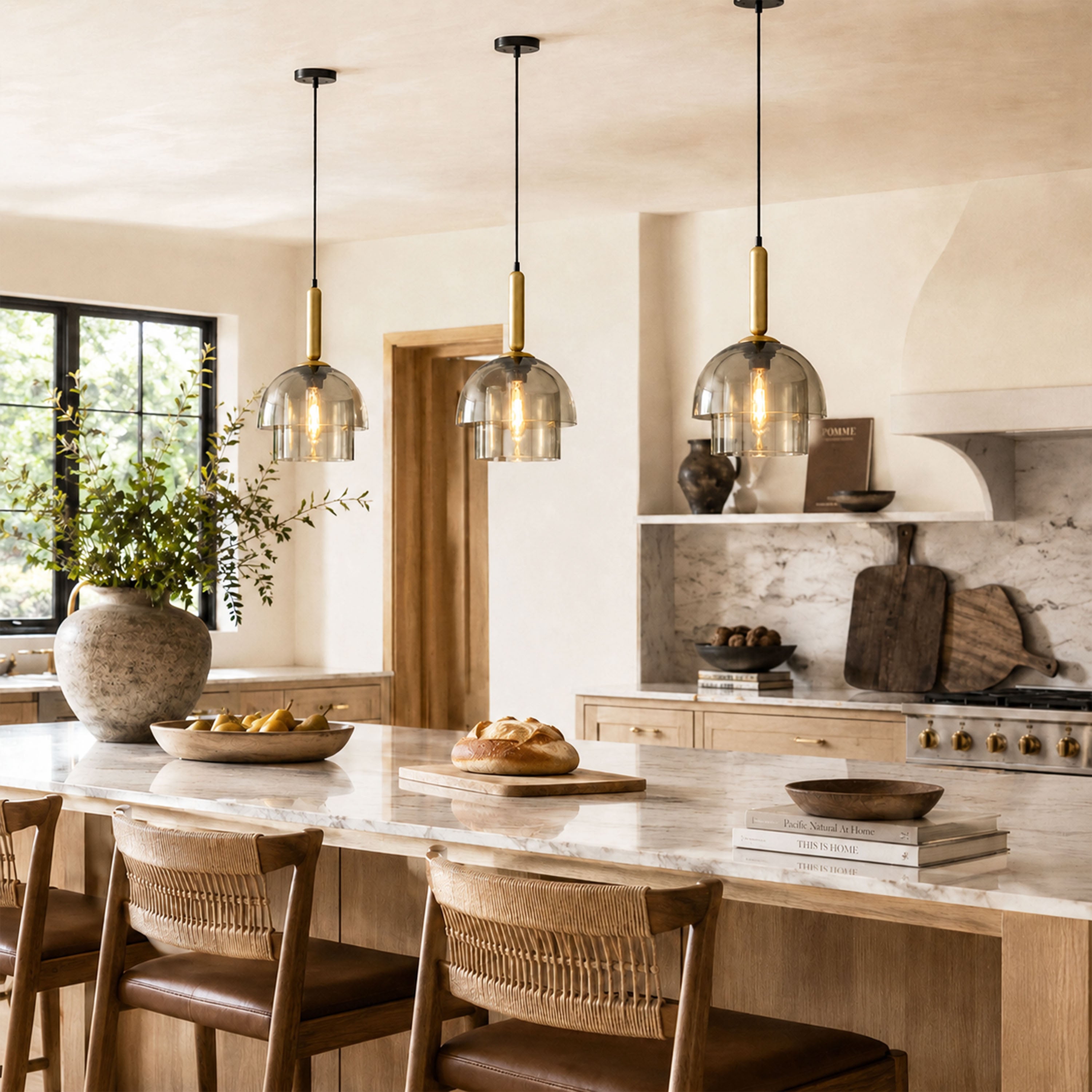Velorien Glass Tiered Pendant Light
